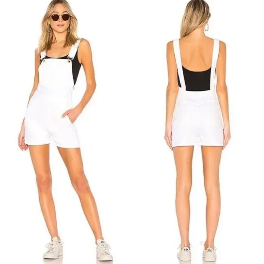Frame Palazzo Short Overalls Jumpsuit - S
